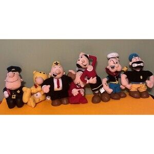 Popeye set Of 7 plush “stuffing”